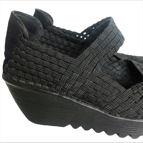 BERNIE MEV Black Wedge Sandal - Picture 7 of 10